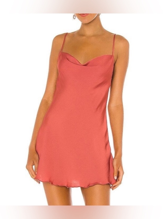 Intimately By Free People Dresses & Skirts - Intimately Free People Slip Dress Size Large Satin Mini Strappy Back Cowl Neck